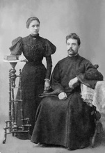 Свящ. Константин Венустов с супругой Ольгой Ивановной. Сентябрь 1899