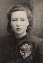 Надежда Федоровна Богоявленская, младшая дочь. Борисоглебск, 1951