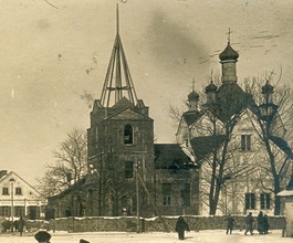 Церковь Симеона Столпникав в г. Брянске (Браньске), место последнего служения священнка Игнатия Мороза. Ок. 1915<br>Ист.: sobory.ru