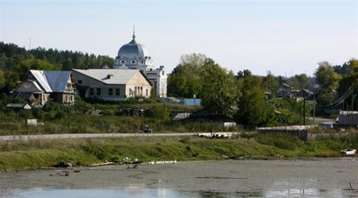 Село Завьялово и Покровская церковь. <br> Ист.: Церковь в честь Покрова Пресвятой Богородицы с. Завьялово