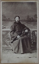 Священник Александр Климовский<br> Место хранения фотографии: Краевое государственное автономное учреждение культуры «Енисейский историко-архитектурный музей-заповедник им. А.И. Кытманова». Опубл.: 
https://goskatalog.ru/portal/#/collections?id=42032500