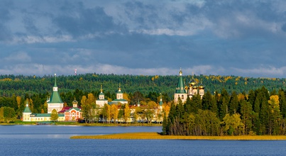Иверский Богородицкий Святоозерский мужской монастырь. Валдай.<br>Ист.: valdayadm.ru