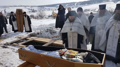 Погребение схиархимандрита Аверкия (Швецова), 26.2.2018<br>Ист.: Отошел ко Господу один из старейших клириков Русской Православной церкви ...