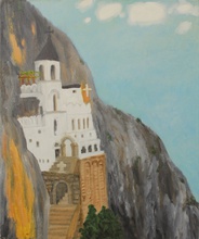 Иван Сотников. Монастырь Острог. Черногория, 2015. Холст, масло <br> Ист.: ivansotnikov.art