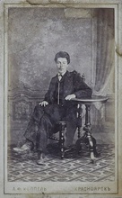 Бывший воспитанник Иркутской семинарии Александр Климовский, 25 июля 1873 г.<br> Место хранения фотографии: Краевое государственное автономное учреждение культуры «Енисейский историко-архитектурный музей-заповедник им. А.И. Кытманова». Опубл.: 
https://goskatalog.ru/portal/#/collections?id=42031990