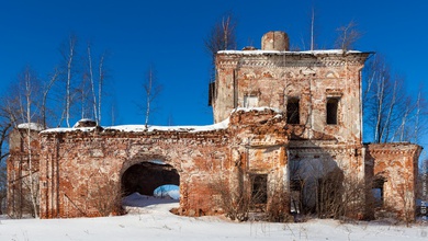 Церковь Воскресения Словущего в селе Белое, место служения свящ. Димитрия Казанского.<br>Ист.: sobory.ru