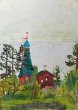 Иван Сотников. Вырица. 1984 <br> Ист.: ivansotnikov.art