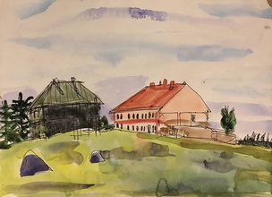 Иван Сотников. Соловки, 2004. Бумага, акварель. Из собрания семьи автора<br>Ист.: ivansotnikov.art