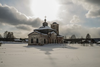 Иоанно-Богословская церковь в с. Богослово, в которой много лет служил отец Иоанн Бронников. <br> Ист.: russian-church.ru