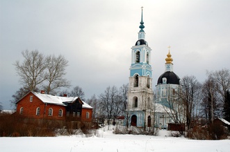 Храм Введения во храм Пресвятой Богородицы г. Дмитрова, место последнего служения священномученика Константина Пятикрестовского.<br>Ист.: sobory.ru