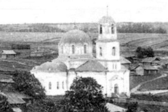 Казанская церковь в г. Никольске, место служения свящ. Анатолия Шипунова. Фото нач. ХХ. <br> Ист.: drevo-info.ru 