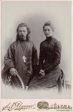 Священник Николай Пьянков с супругой Александрой Васильевной<br>Ист.: Пермский стиль