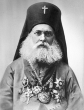 Архиеп. Казанский и Свияжский Владимир (Петров), в 1865–1883 — начальник Алтайской духовной миссии, друг семьи и покровитель отца Иоанна Ландышева. Кон. ХIХ. <br> Ист.: drevo-info.ru