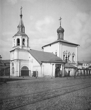 Церковь Успения Пресвятой Богородицы в Печатниках, место службы протоиерея Константина Богоявленского. 1881<br>Ист.: <i>Найденов Н. А.</i> Москва. Соборы, монастыри и церкви. Ч. 3. Отд. 1. N 47