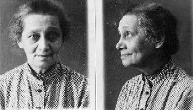 Монахиня Евгения (Хотяинцева). Фото из архивного следственного дела 1937 г .<br>Ист.: За Христа пострадавшие : Гонения на Русскую Православную Церковь ... Кн. 6. С. 49