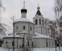 Храм Положения Ризы Божией Матери во Влахерне в Леоново, где в последние годы служил протоиерей Иоанн Марков. Москва.<br>Ист.: temples.ru