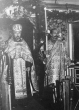 Диакон Елисей Штольдер (справа) и протоиерей Алексий Соколов.<br>Ист.: hram-nemchin.ru