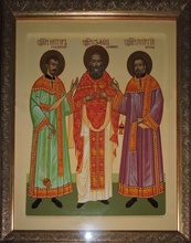СвященномученикиСтефан (Луканин), Георгий (Бегма) и Нестор (Гудзовский)<br>Ист: fond.ru