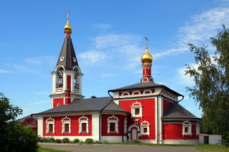 Церковь Николая Чудотворца в Сабурово, место службы отца Сергия Маркова. Москва.<br>Ист.: temples.ru