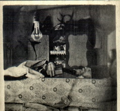 Свящ. М. Мягков на смертном одре. Верх-Нейвинск. 1953. Ист.: Личный архив Т. Ю. Макаровой