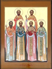 Священномученик Николай (Архангельский) в соборе Бутовских новомучеников.<br>Ист.: Храм святых Новомучеников и Исповедников Российских в Бутове