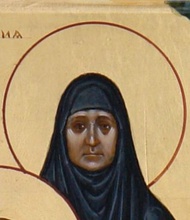 Преподобномученица Наталия (Ульянова)<br><i>Фрагмент иконы храма св. новомучеников и исповедников Российских в Бутове</i>