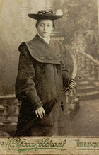 Мария Ликвентова, ученица епархиального училища. Тобольск, ок. 1902