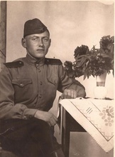 Сергей Чудов, сын. 1945. Фото со стенда школы № 16 г. Ставрополя