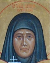 Преподобномученица Анна (Корнеева). <br><i>Фрагмент иконы храма св. Новомучеников и Исповедников Российских в Бутове</i>